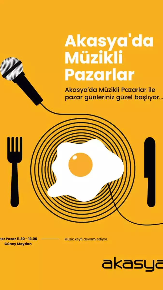 Akasya tasarım pazarı müzik ziyafeti sunmaya hazır