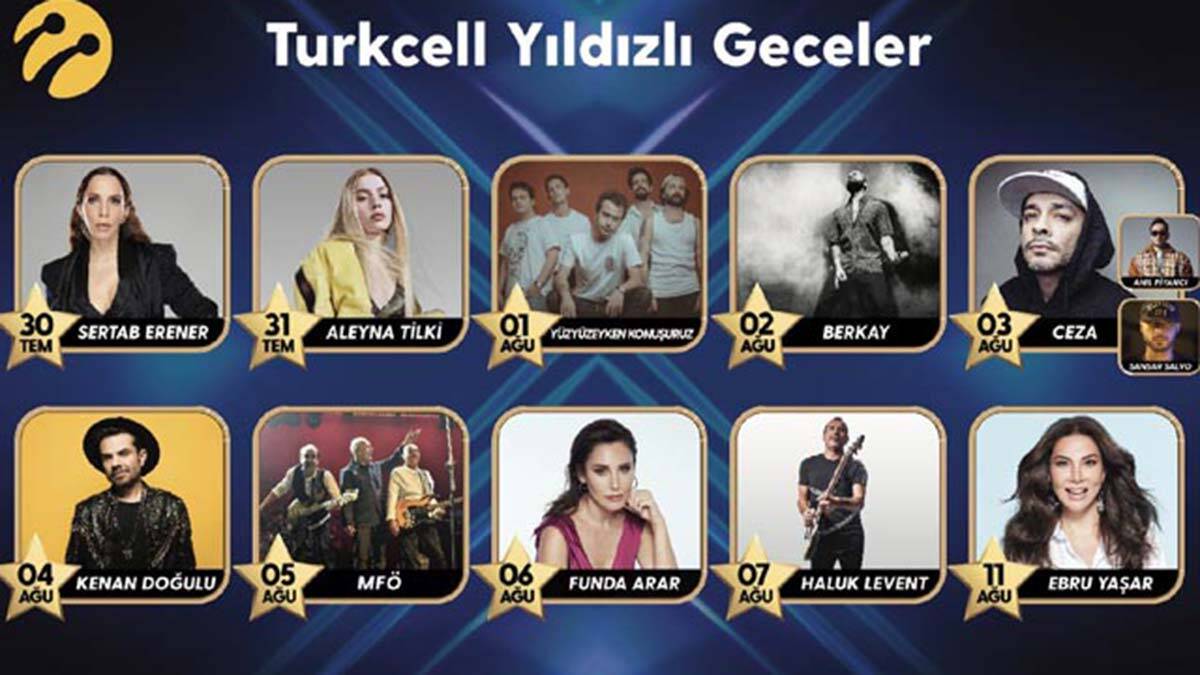 Yıldızlı Geceler konserleri başlıyor