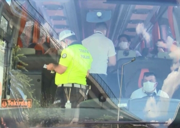 15 Temmuz Otogarı'nda takograf denetimi