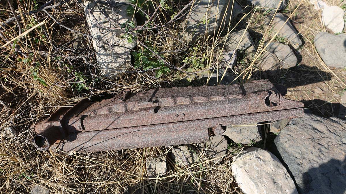 1'nci Dünya Savaşı'ndan kalma top parçaları bulundu