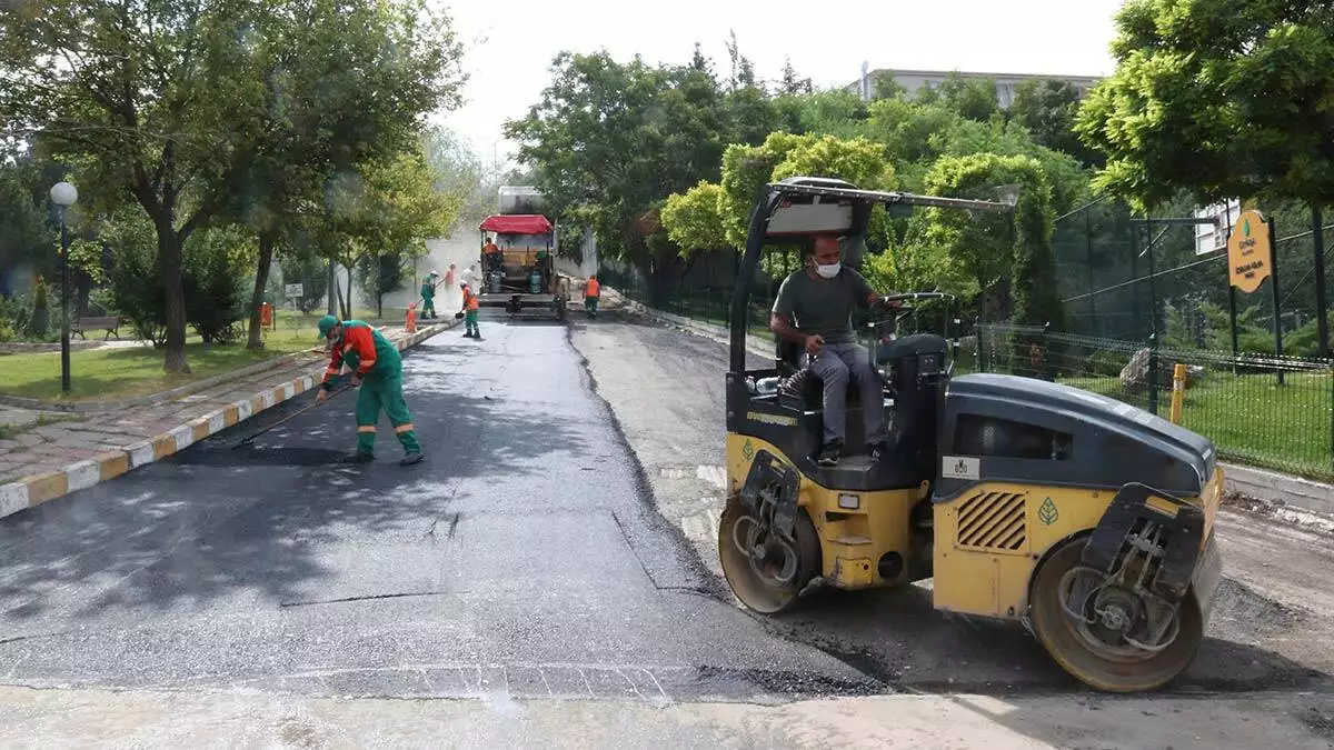 Çankaya belediyesi asfalt çalışmalarına hız verdi