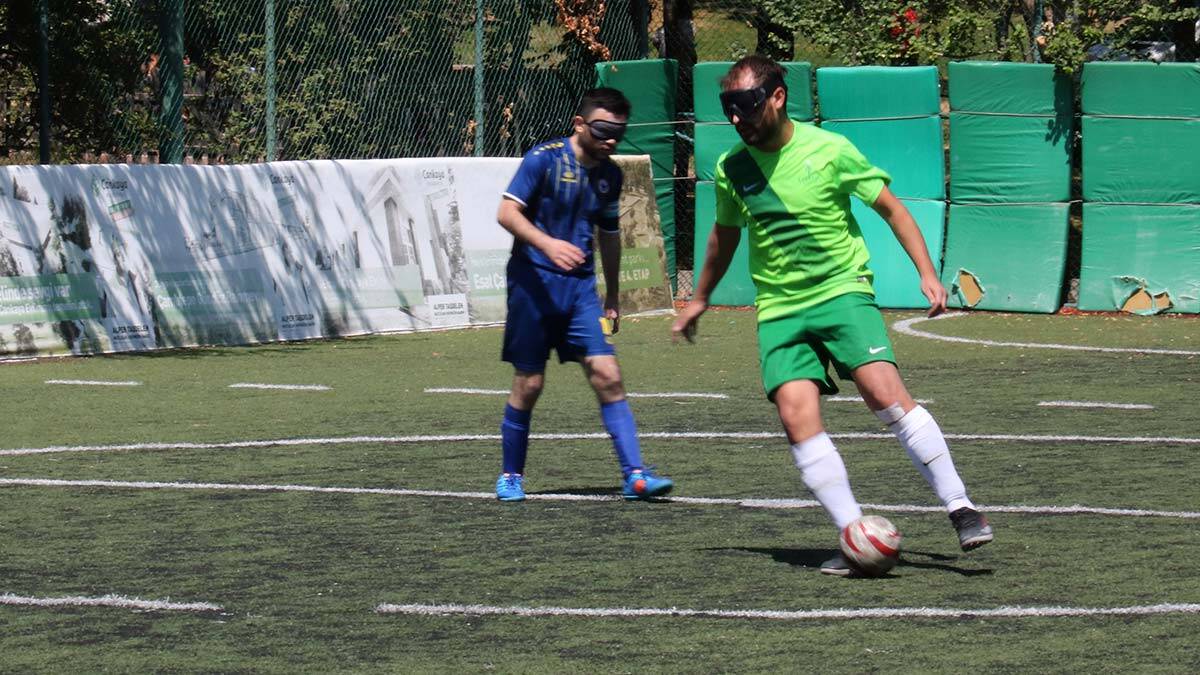Çankaya Görme Engelliler Spor Kulübü'nün galibiyet sevinci