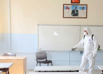 6 Eylül öncesi okullarda dezenfeksiyon başladı