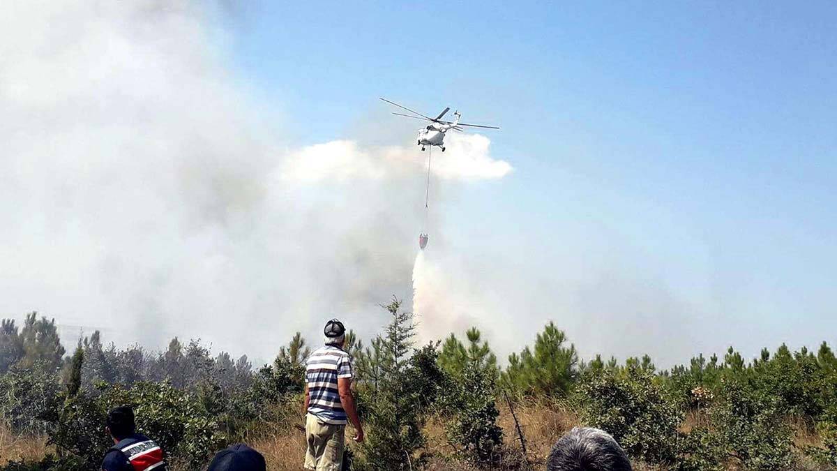 ATV aracındaki yangın ormana sıçradı