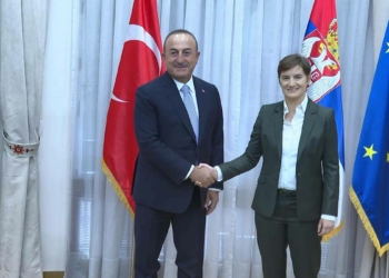 Bakan Çavuşoğlu Sırbistan Başbakanı Brnabiç ile görüştü