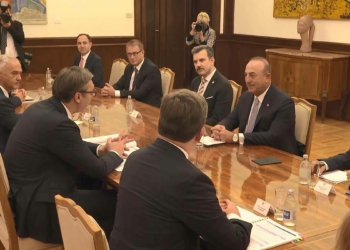 Bakan Mevlüt Çavuşoğlu Sırbistan'da