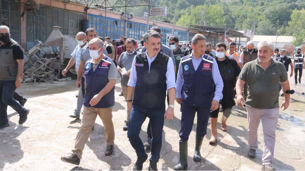 Bakan Pakdemirli sel bölgesinde inceleme yaptı