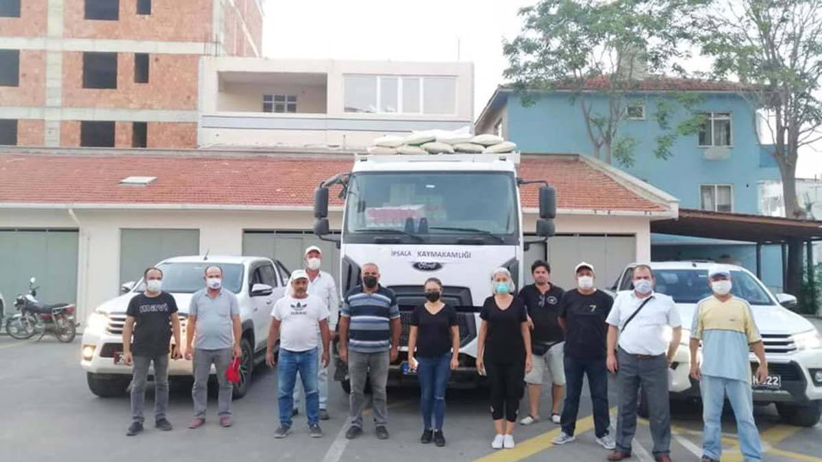 Edirne'den Kastamonu'ya 1 kamyon İpsala pirinci