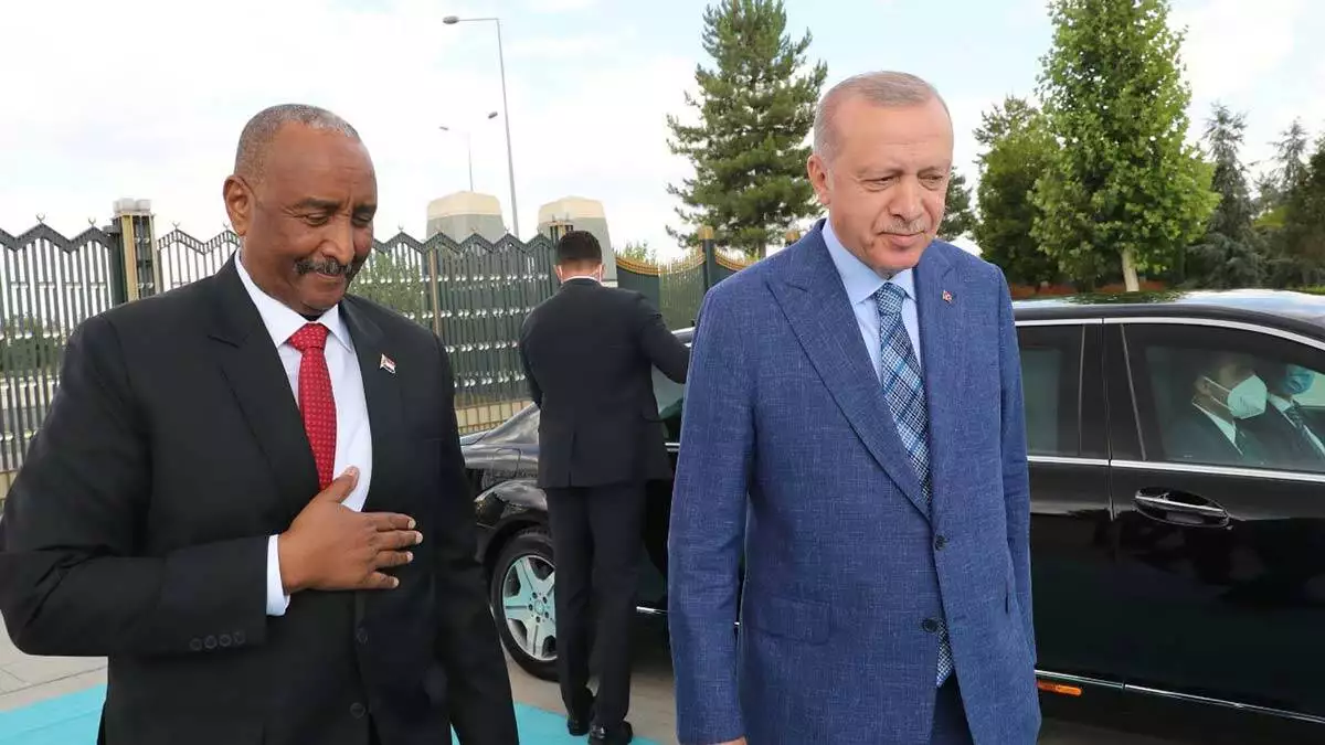 Erdoğan sudan egemenlik konsey başkanı ile görüştü