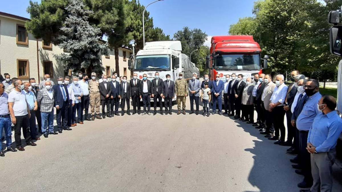 Erzincan'dan Sinop'a eşya ve 1 milyon lira para yardımı