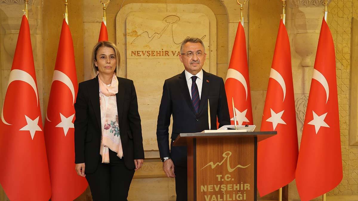 Fuat Oktay çeşitli ziyaretler için Nevşehir'de