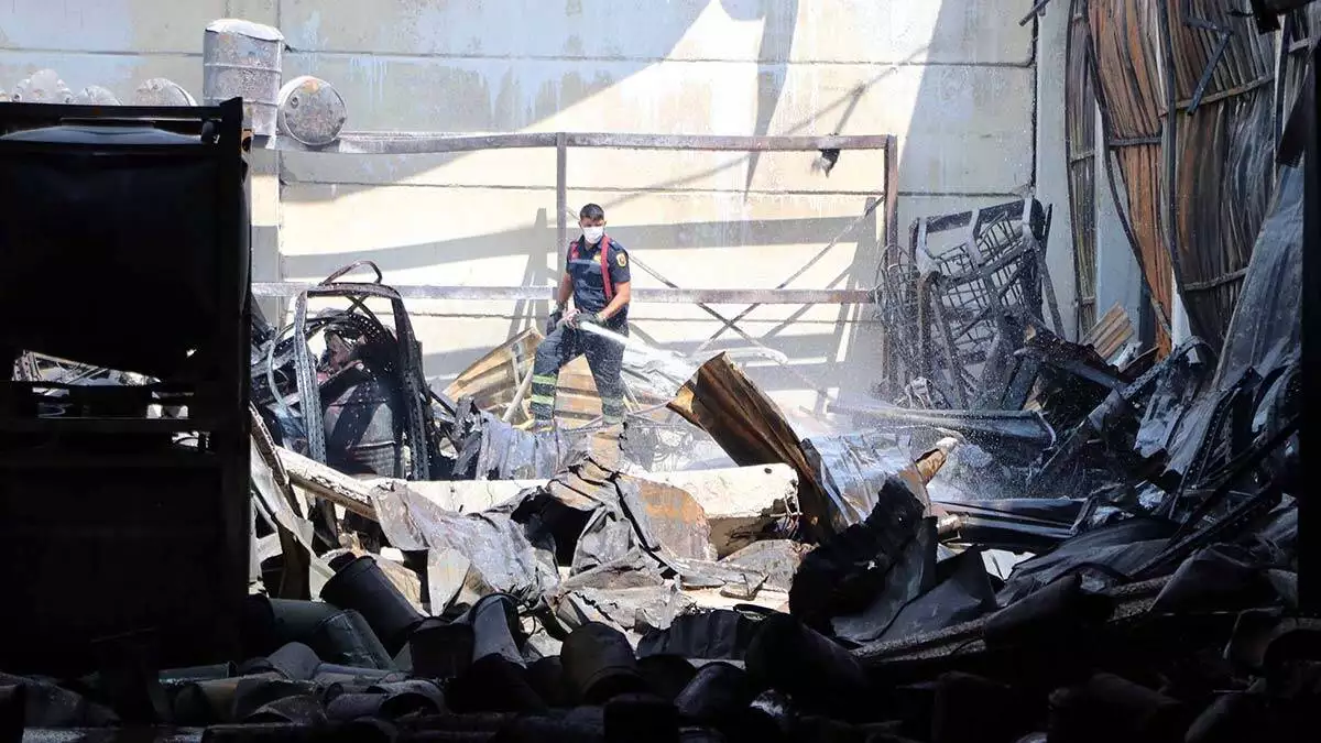 Gaziantep'te fabrikada yangın: zarar 15 milyon tl