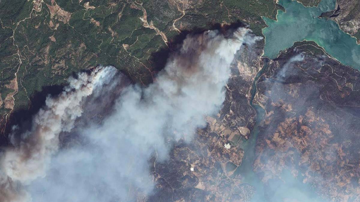 İTÜ orman yangınları hasarını uydudan tespit etti