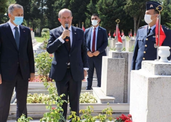 KKTC Cumhurbaşkanı Tatar’dan Kıbrıs Şehidine ziyaret