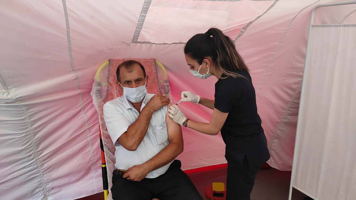 Kars'ta aşılama oranı yüzde 60'a ulaştı