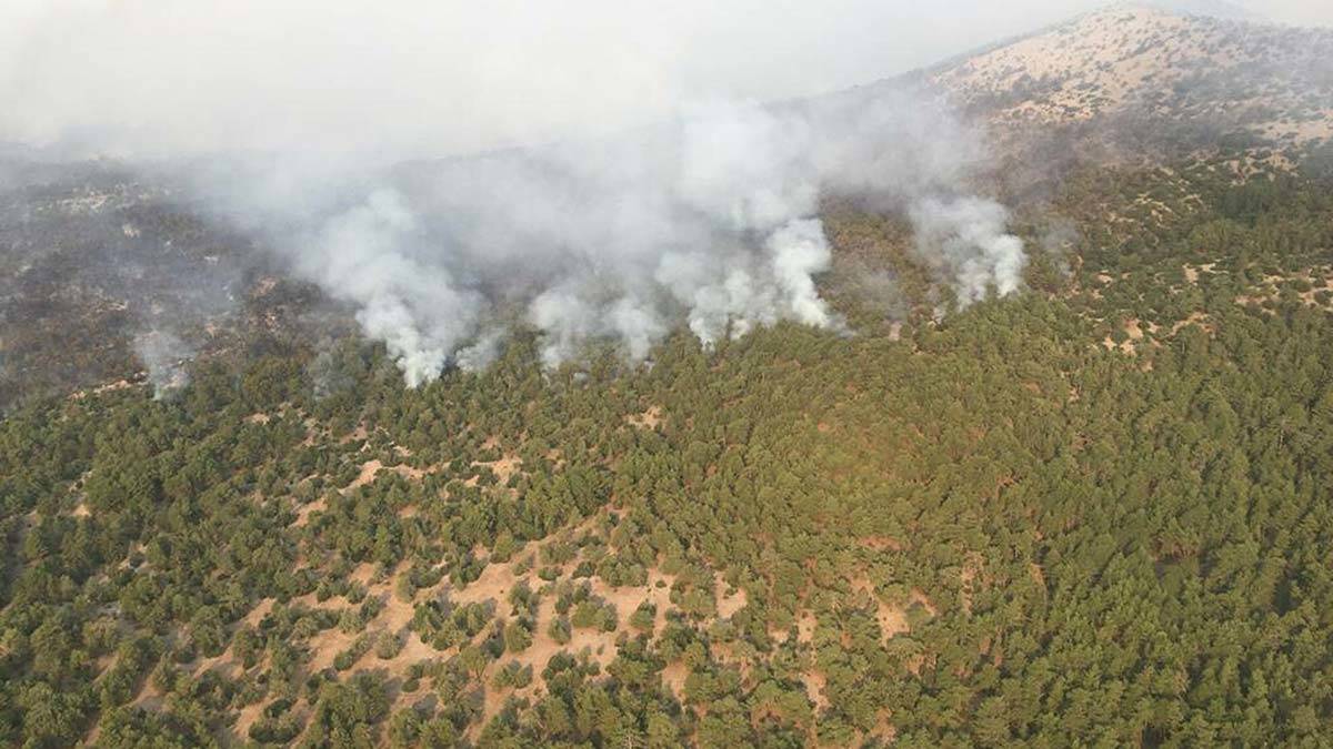 Kavaklıdere'deki yangında 4'üncü gün