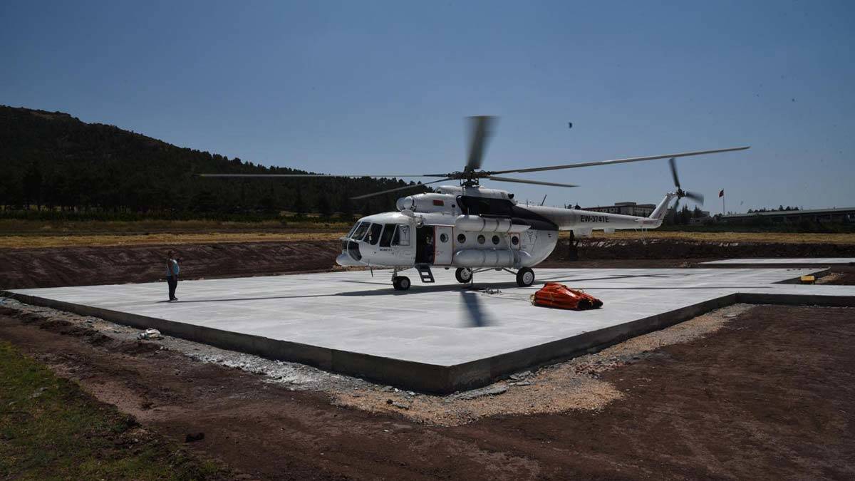 Kiralanan helikopter Eskişehir’de konuşlandırıldı