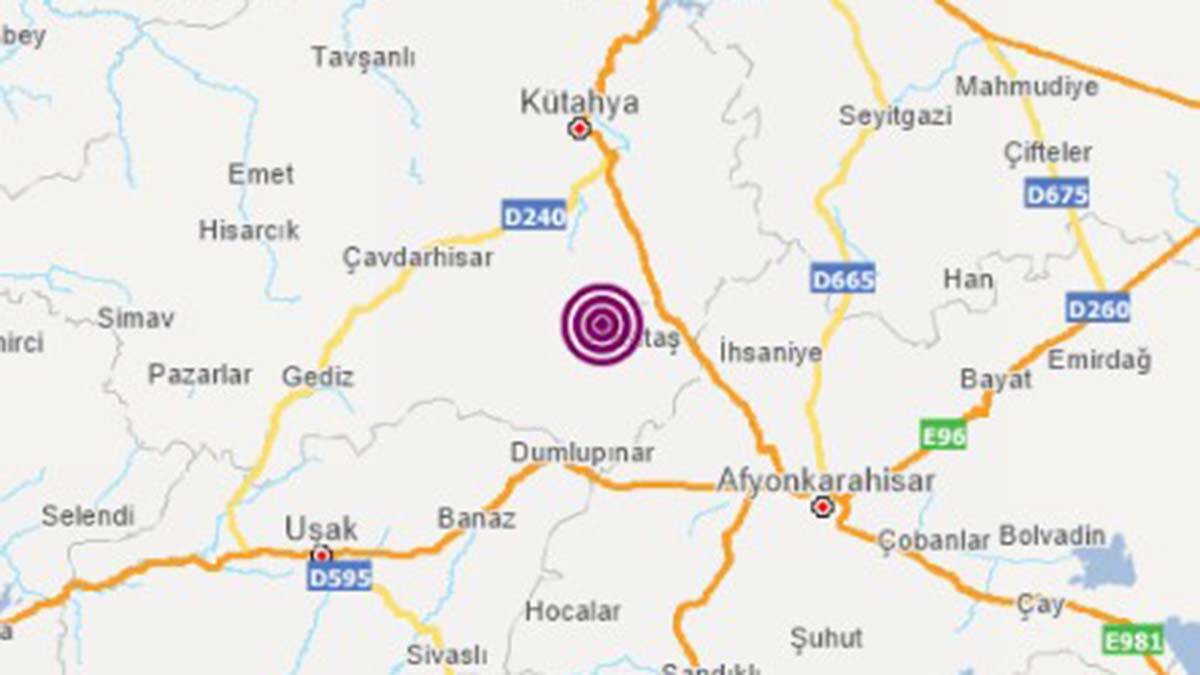 Kütahya'da deprem oldu: Olumsuz ihbar ulaşmadı