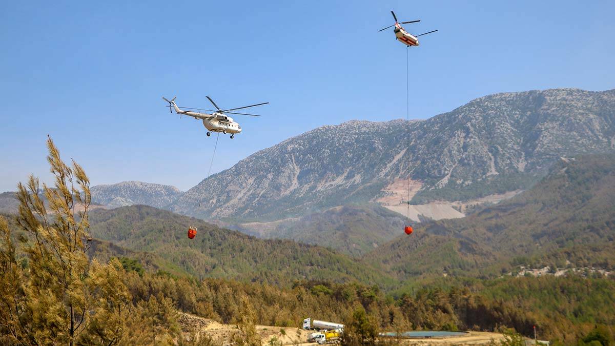 Manavgat'taki büyük yangın 10'uncu gününde