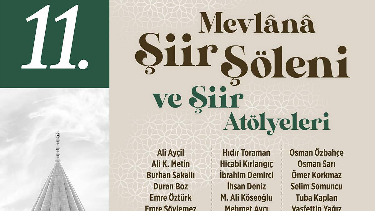 Mevlana Şiir Şöleni sanatseverleri bir araya getirecek