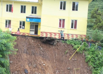 Rize'de sel ve heyelan sonrası hasar tespiti yapıldı