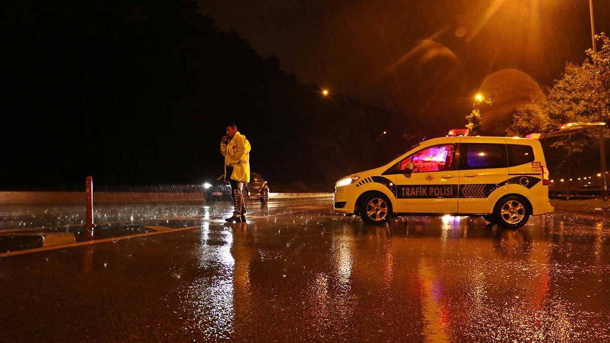 Samsun-Ordu karayolunda yağış etkili