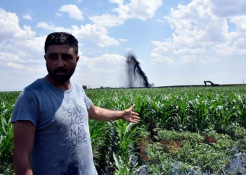 Şanlıurfa'da boru hattı delindi