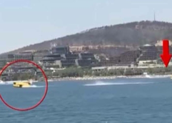 Söndürme uçağını engelleyen jet-ski için soruşturma
