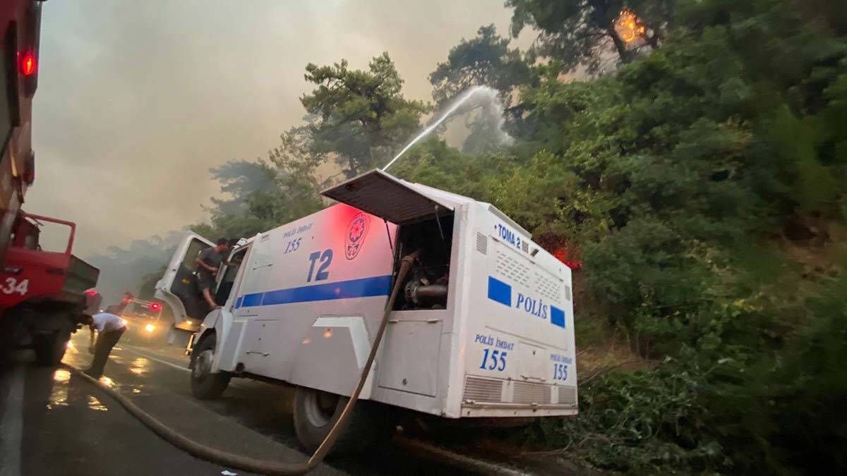 TOMA'lardan orman yangınlarına müdahale