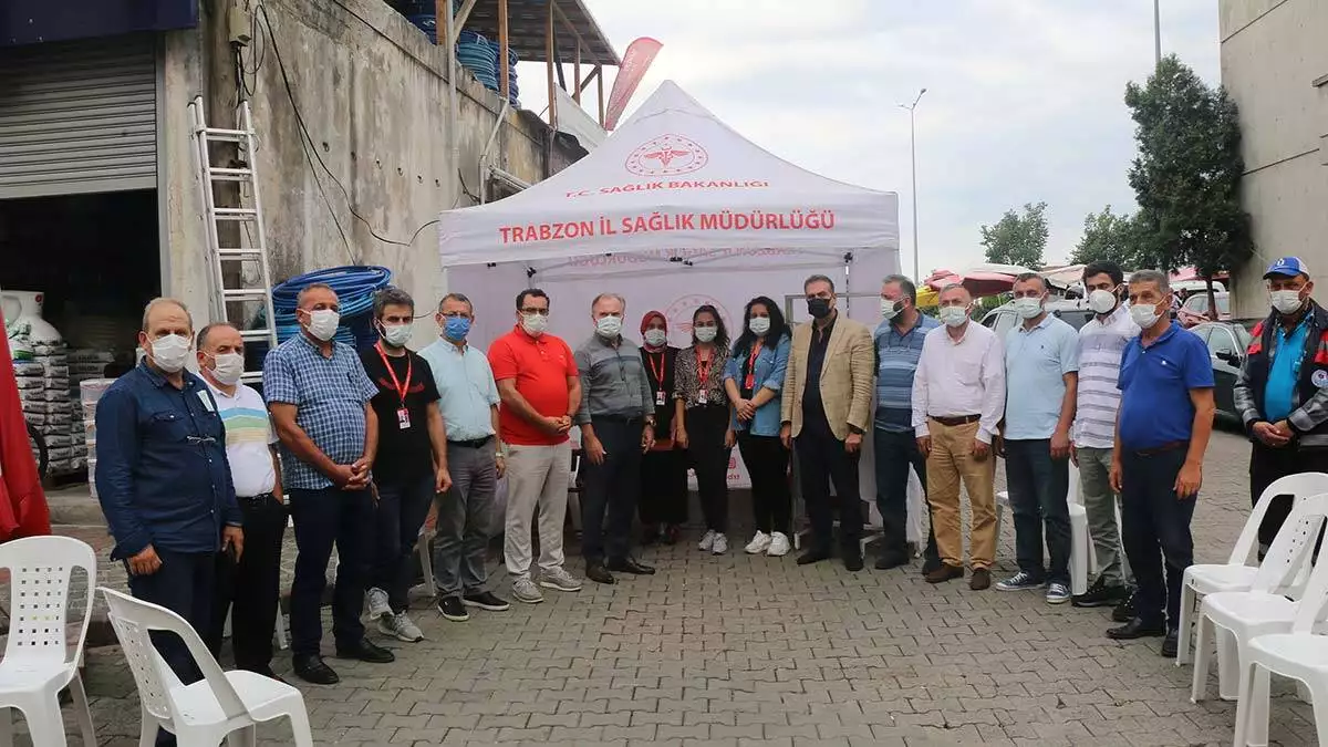 Trabzon'da hayden sürmene aşı olmaya kampanyası