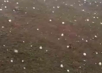 Trabzon'da yaylada dolu yağışı