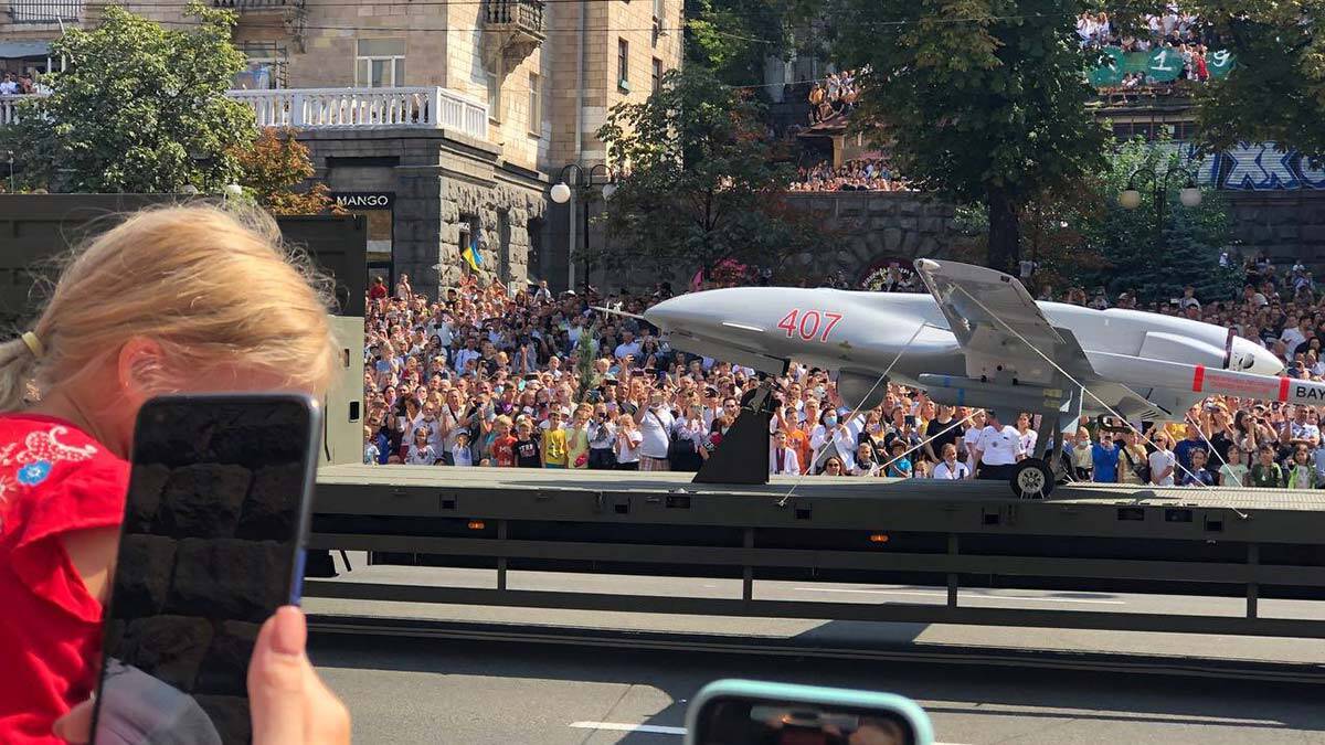 Ukrayna bağımsızlık gününde Türk İHA'ları ilgi gördü