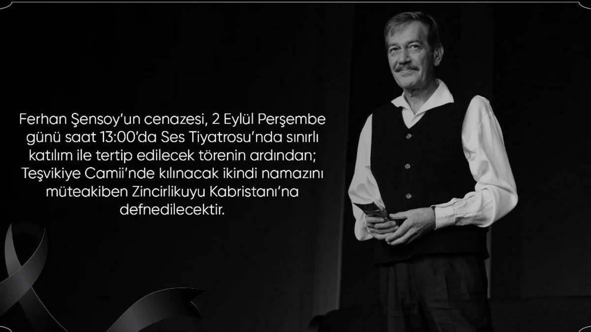 Usta sanatçı Şensoy 2 Eylül'de uğurlanacak