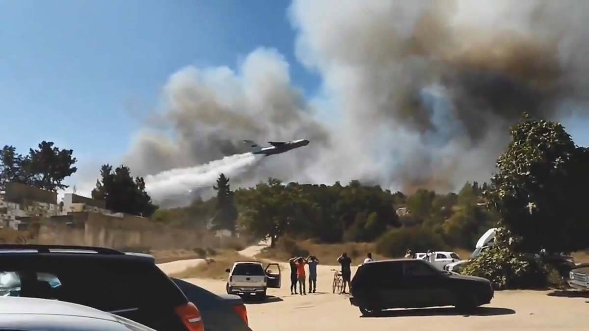 Yunanistan'da orman yangınları devam ediyor