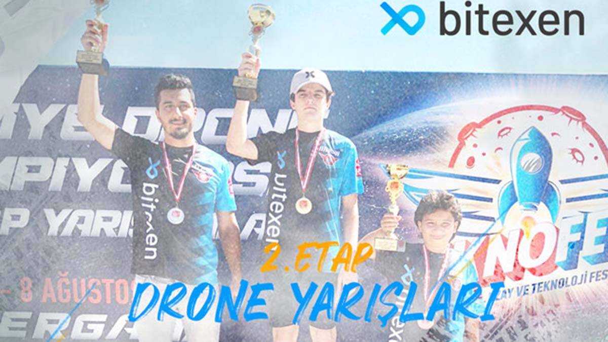 Drone Yarışçıları Spor Kulübü kupa kaldırdı