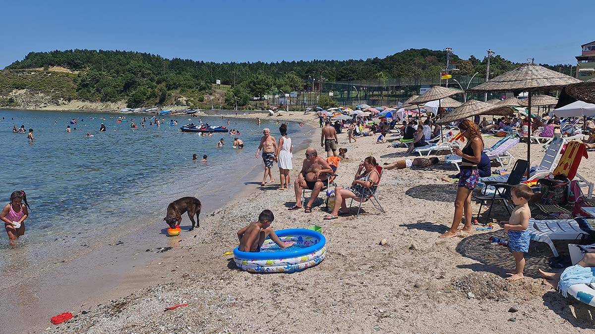 Kovanağzı Plajı'nda mavi bayrak göndere çekildi
