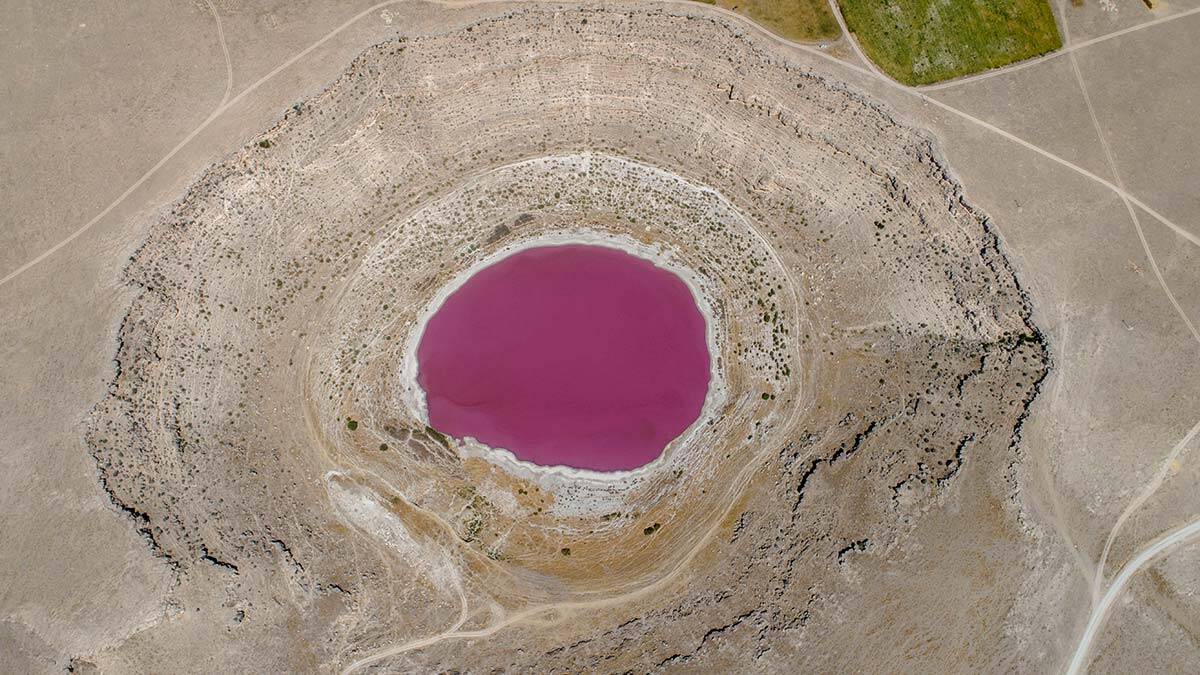 Meyil Obruk Gölü'nün rengi bu yıl pembeye dönmedi