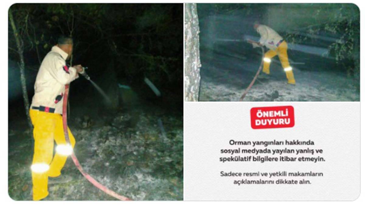 OGM: Vezirköprü'de orman yangını olduğu iddiaları asılsızdır