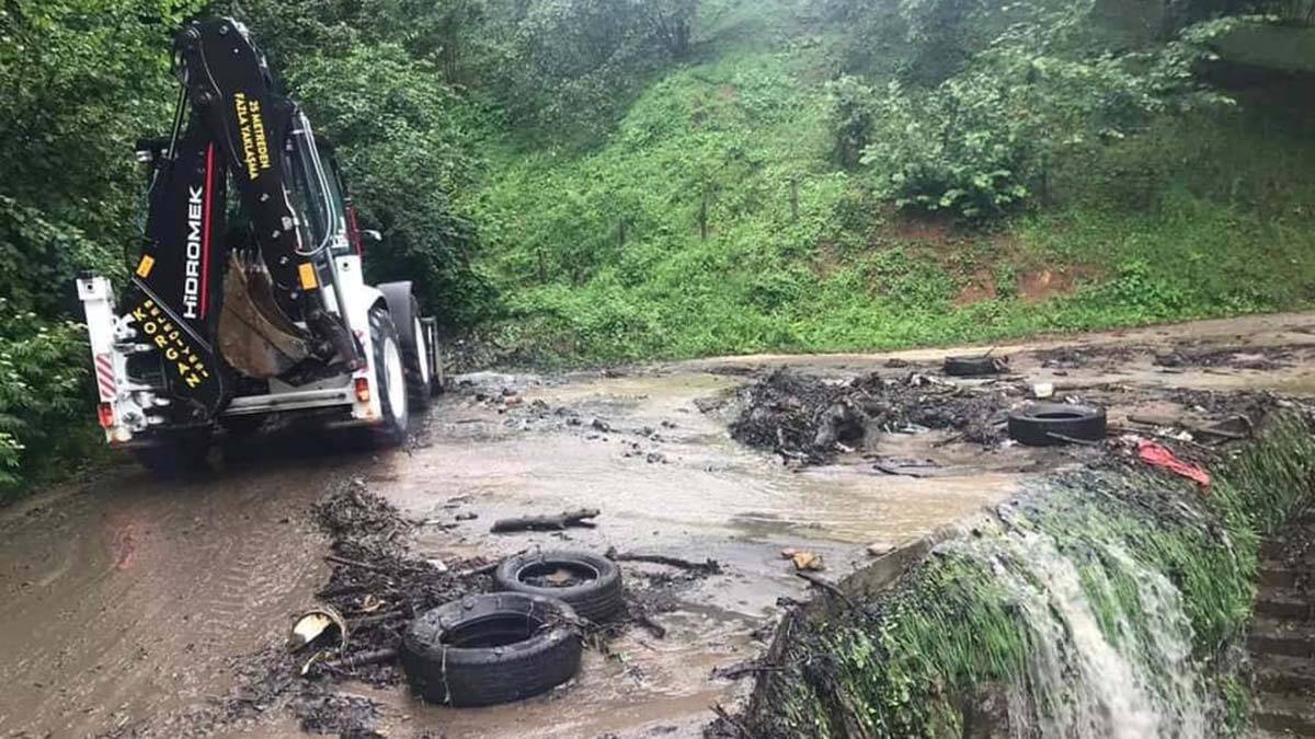 Ordu'da sağanak etkili oldu