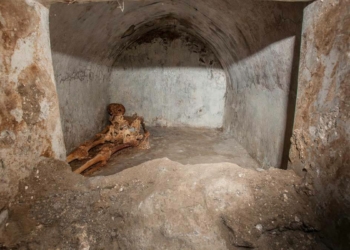Pompeii'de en iyi korunmuş insan kalıntısı bulundu