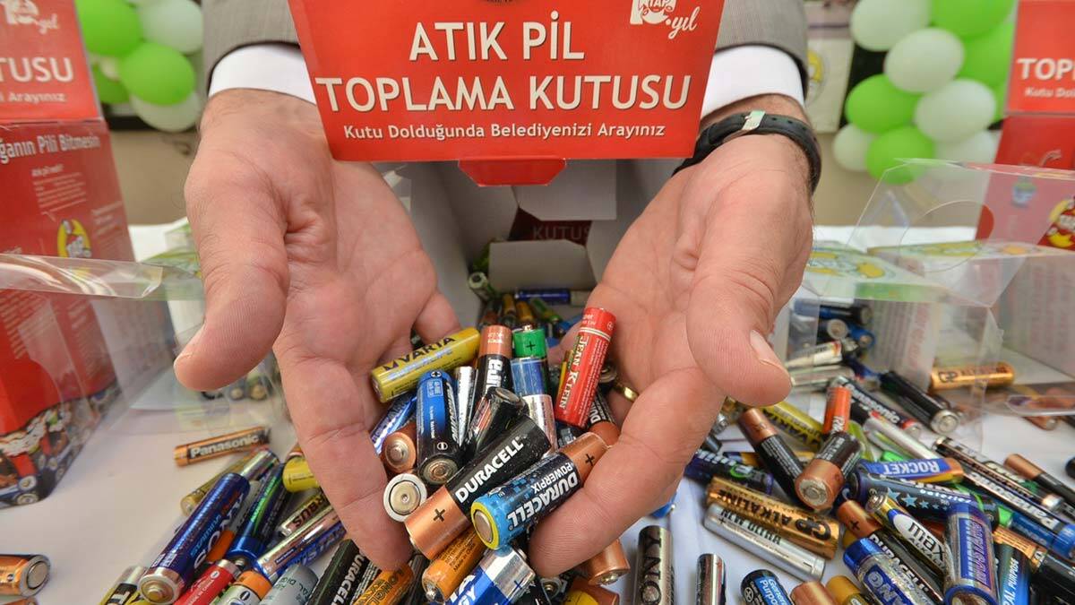 28.3 ton atık pil toplandı