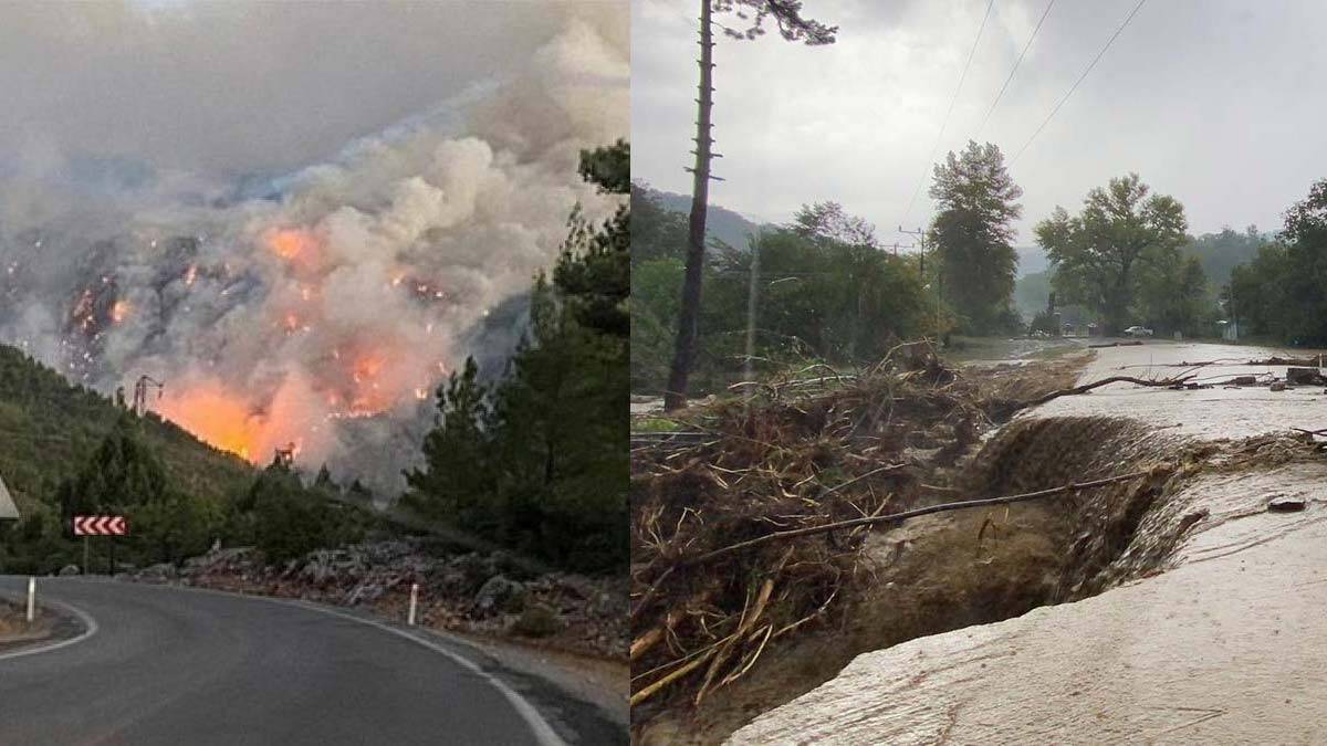 Yangının yaralarını saramadan sel felaketiyle sarsıldık