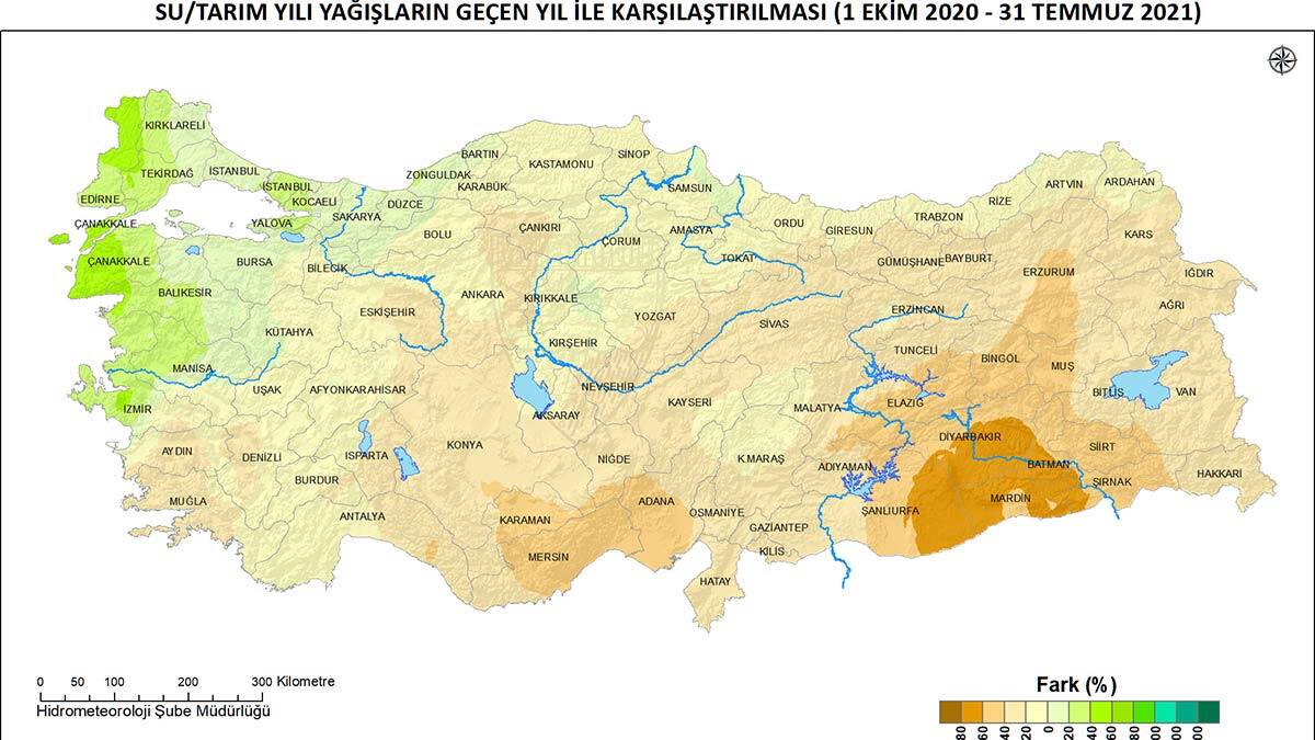 Yağışlarda son 60 yılın en düşük seviyesi