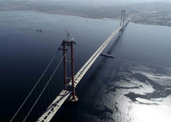 1915 Çanakkale Köprüsü'nde 6 tabliye montajı kaldı