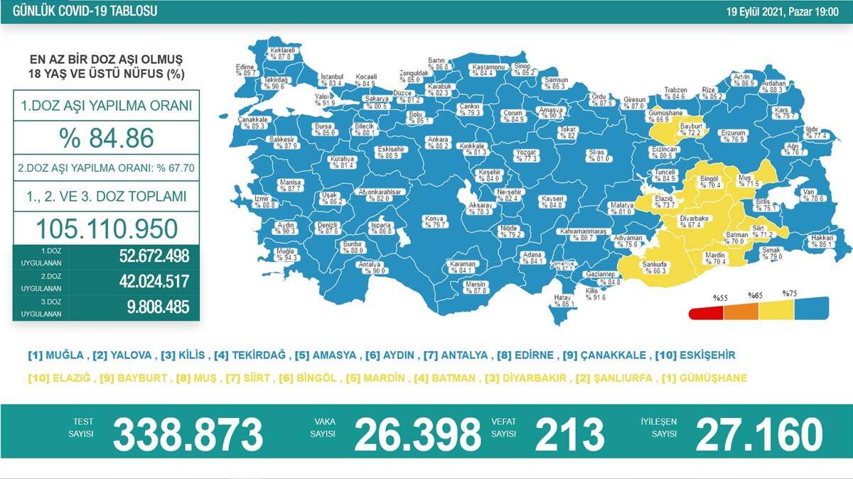 Koronavirüsten 213 kişi hayatını kaybetti
