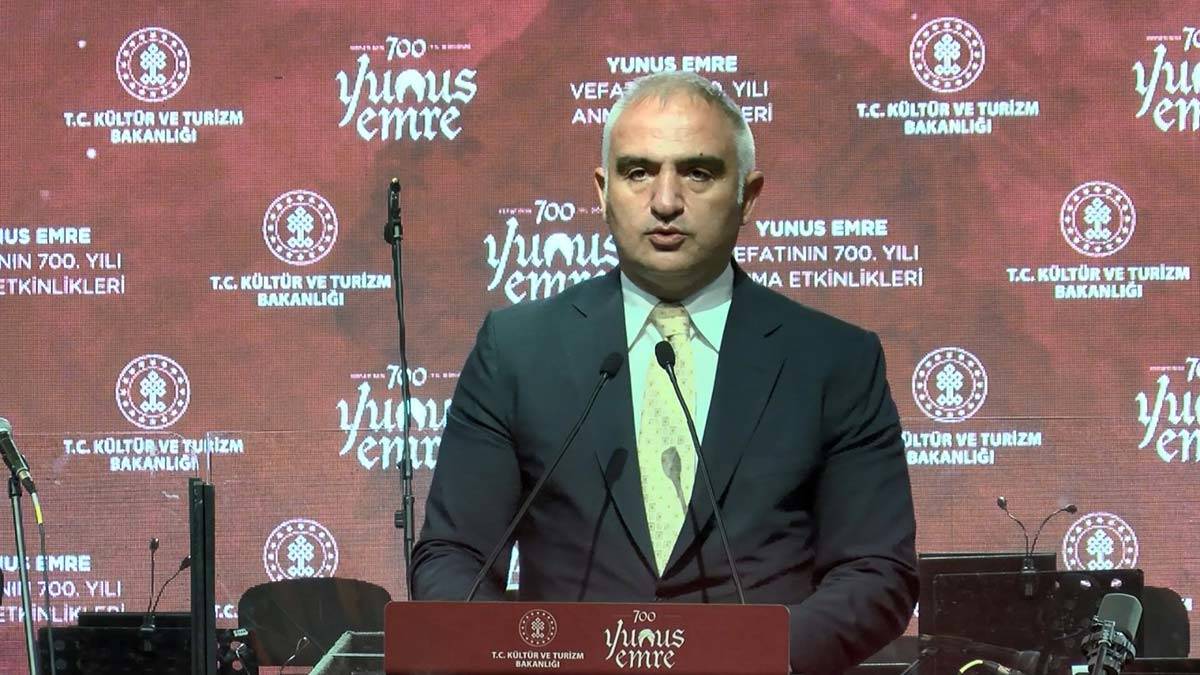 Bakan Ersoy Yunus Emre'yi anma etkinliğine katıldı