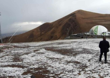 Erzurum'a ilk kar Palandöken Dağı'na düştü