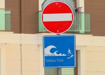 İstanbul'da tsunamiden kaçış tabelaları