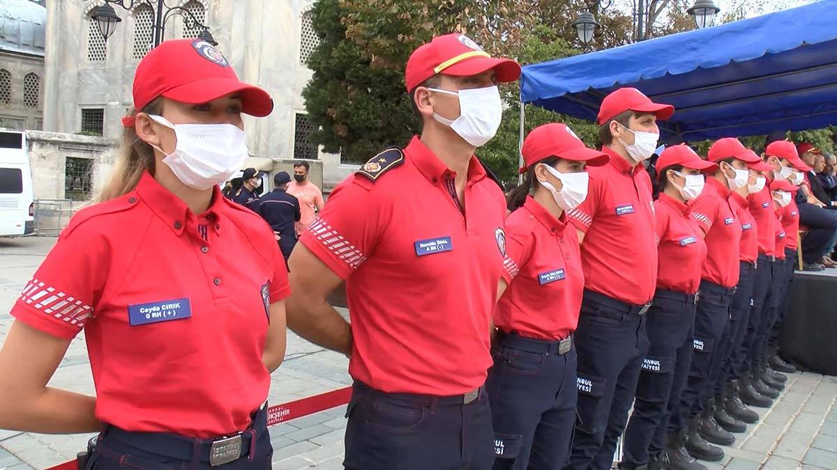İtfaiye haftası Sultanahmet Meydanı'nda kutlandı