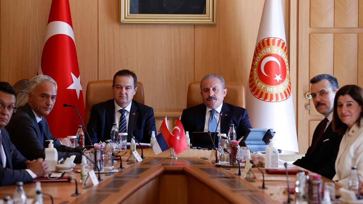 Meclis Başkanı Sırp mevkidaşıyla görüştü